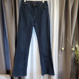 NYDJ dark blue jeans size 12 boot cut high…